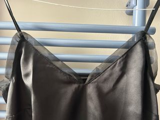Sottoveste in raso nera