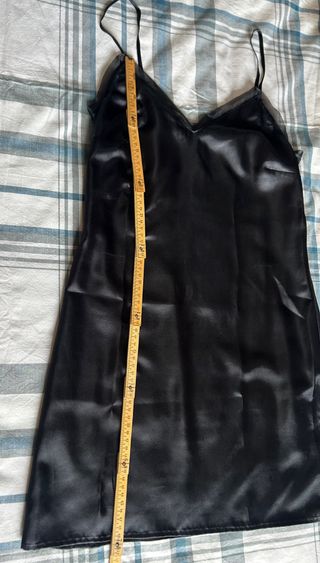 Sottoveste in raso nera
