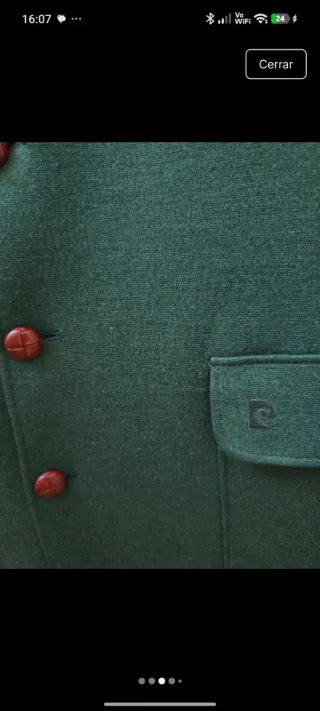Chaqueta Pierre Cardin verde