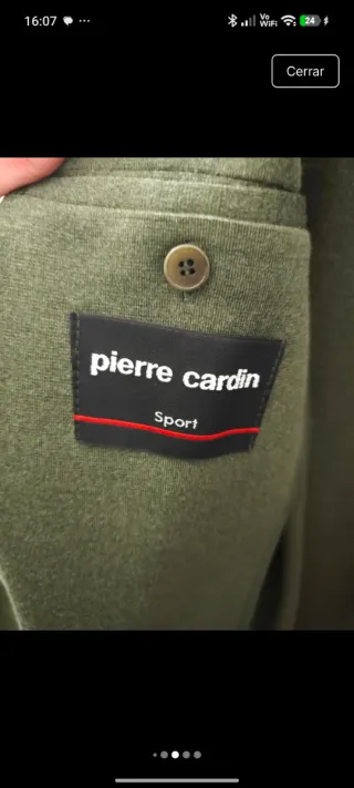 Chaqueta Pierre Cardin verde