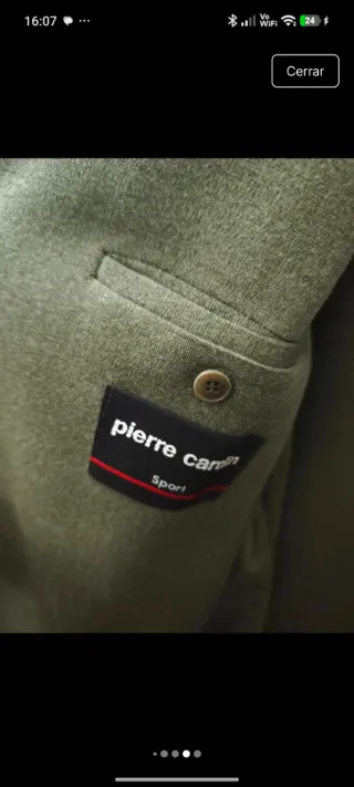 Chaqueta Pierre Cardin verde