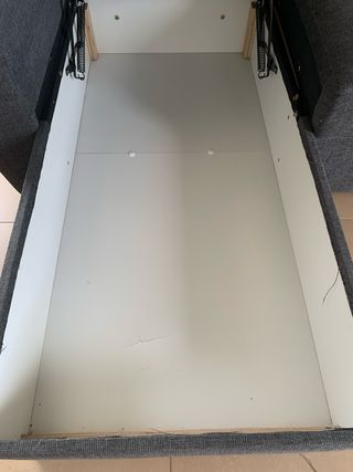 Sofá cama chaise longue gris oscuro