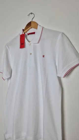 Polo homem Carolina Herrera Branco Tamanho S