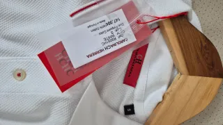 Polo homem Carolina Herrera Branco Tamanho S