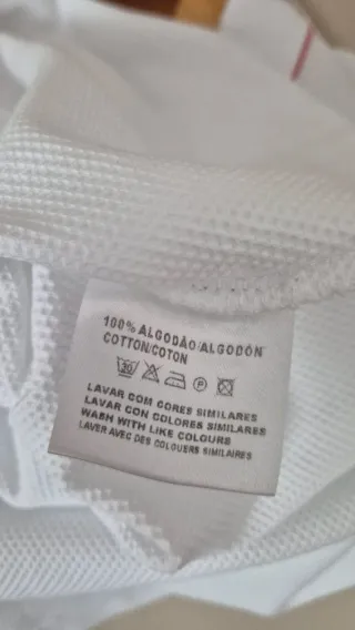 Polo homem Carolina Herrera Branco Tamanho S