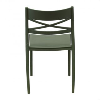 Sedia Moderna da Esterno in Polipropilene Verde