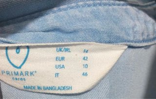 Abito chemisier Primark azzurro
