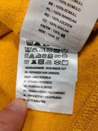 Sudadera Carhartt Amarillo Mostaza Logo Estampado