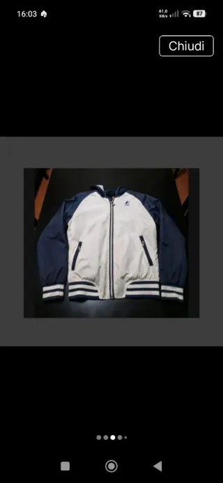 Giacca a vento K-Way impermeabilizzata 12 anni