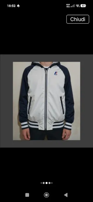 Giacca a vento K-Way impermeabilizzata 12 anni