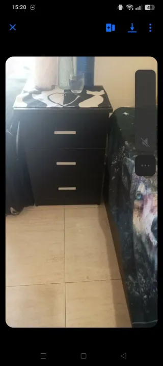 Canapé abatible 1.05,1.90 + mesita de noche