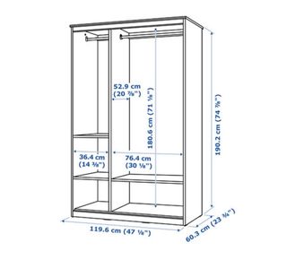 Armario Blanco Ikea con Espejo