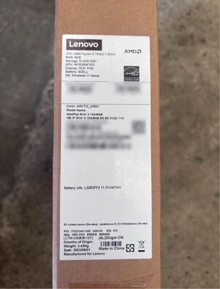 Portátil Lenovo Gris Oscuro