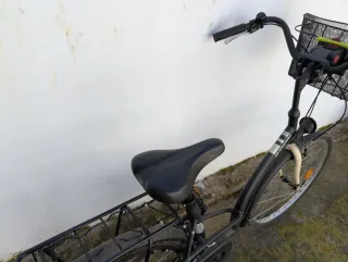 Bicicleta Paseo Btwin Decathlon Negra