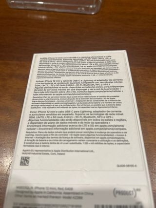 iPhone 12 mini rosso