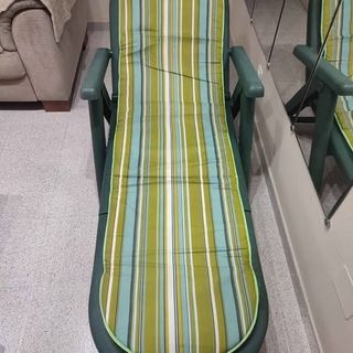 Tumbona de jardín con colchoneta incluida, como nu