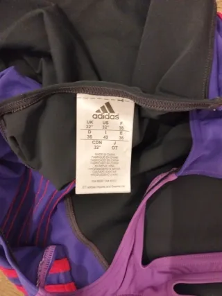 Bañador Adidas Mujer Negro y Morado