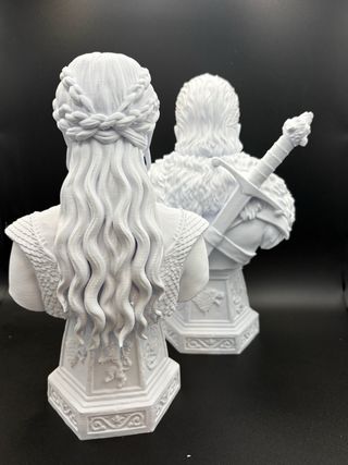 Busti 3D Jon Snow & Daenerys - 25cm
