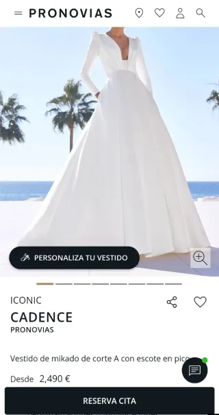 Vestido de Novia Blanco talla M/L
