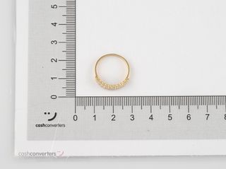 anillo oro 18k con piedra con circonita