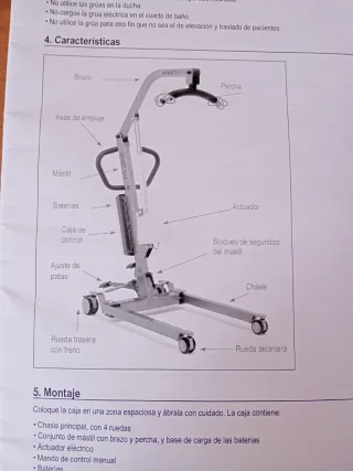 Grúa eléctrica para enfermos Sunlift