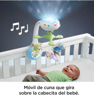 Móvil Cuna Proyector Música Mando