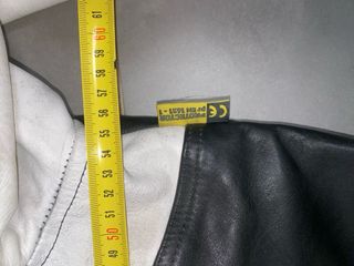 Conjunto cuero moto Polo Negro Amarillo Blanco