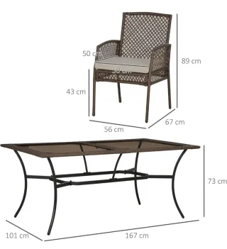Conjunto Mesa y Sillas exterior