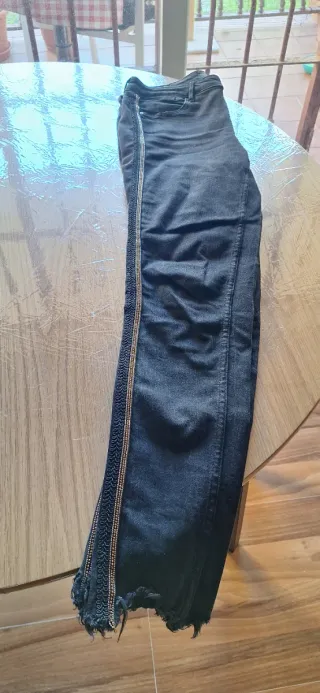 Pantalones Guess Jeggings Mid Negro Dorado