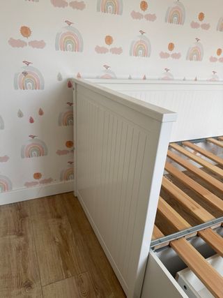 Cama nido blanca con cajones