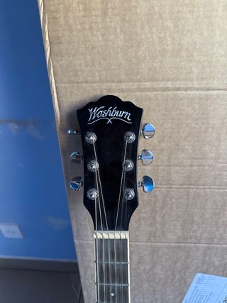 Washburn Guitarra Acústica Negra