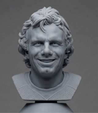 Busto Joe Montana 3D - Altezza 25cm