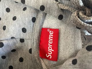 Sudadera Supreme Talla M Lunares Grises