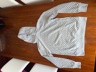 Sudadera Supreme Talla M Lunares Grises