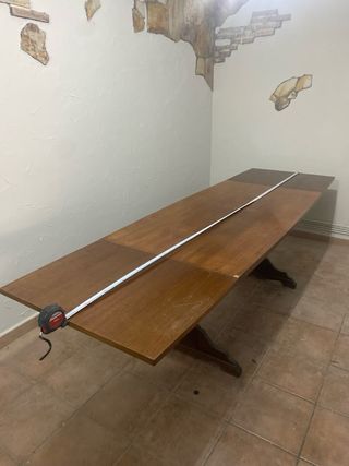 Mesa Castellana Madera 160 o 280cm.