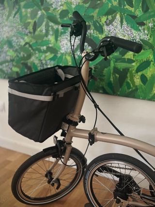 Bicicleta Brompton 12v plegable color sand