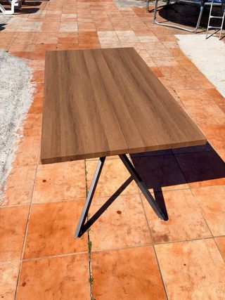 Mesa madera y metal