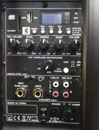 altavoz portatil bluetooth ibiza sound port8vhf-bt