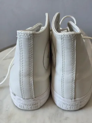 Botines Converse Blancos Piel