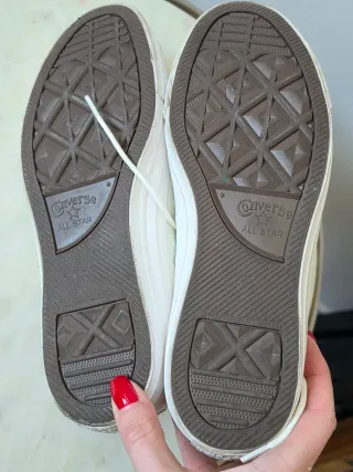 Botines Converse Blancos Piel