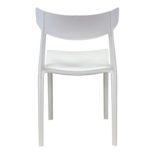 Sedia da Esterno in Polipropilene Bianco Moderna