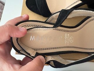 Sandalias negras tacón bloque