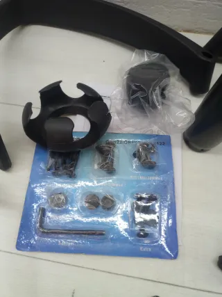 Silla de Oficina SONGMICS Giratoria Negra