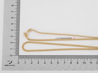 cadena oro 18k 25cm