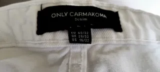 Pantalón vaquero blanco 48 Carmakoma