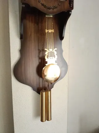 Reloj de Pared Vintage Madera y Metal