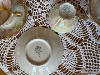 Servizio caffè vintage Bavaria oro madreperla