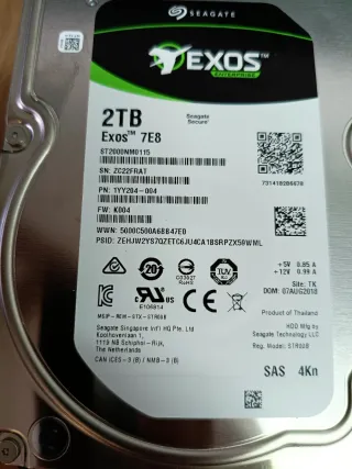 Seagate Exos 7E8 , 2 TB, Disco Duro Interno SAS