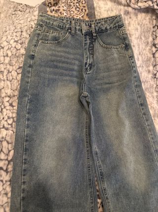 Falda vaquera larga azul Talla S