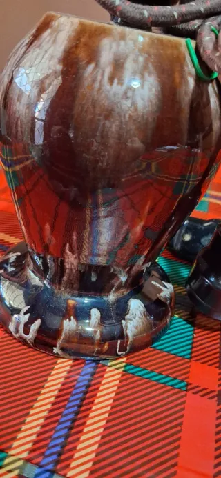 Coppia Lampade da Tavolo Vintage Ceramica